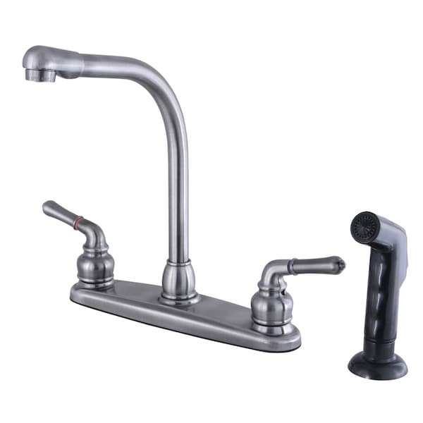 Magellan Centerset Kitchen Faucet, Black Stainless
